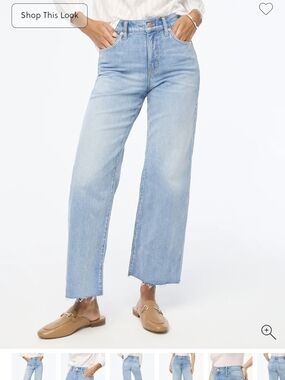 J Crew Factory SZ 29 High Rise Wide Leg Crop. NWT.